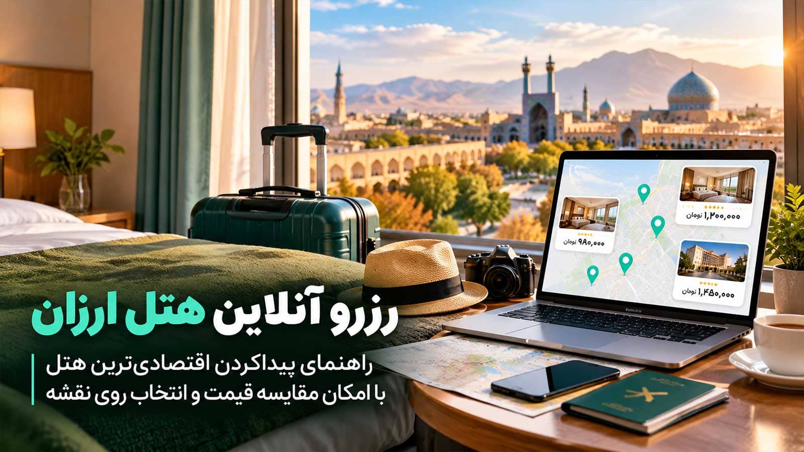 رزرو آنلاین هتل ارزان؛ راهنمای پیداکردن اقتصادیترین هتل با امکان مقایسه قیمت و انتخاب روی نقشه